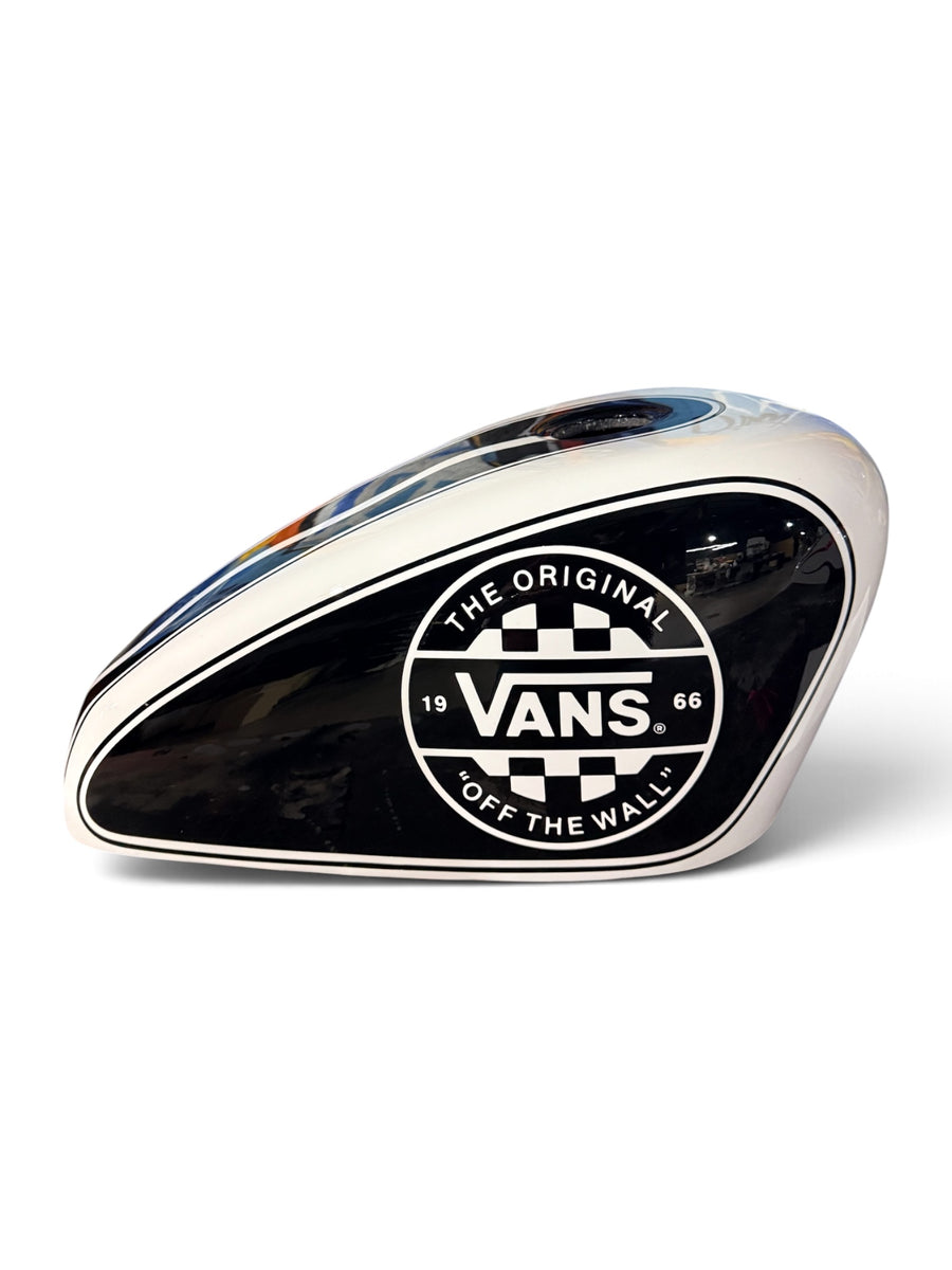 Vans Off The Wall – Black & White Custom Tank Cover | SimonKustom