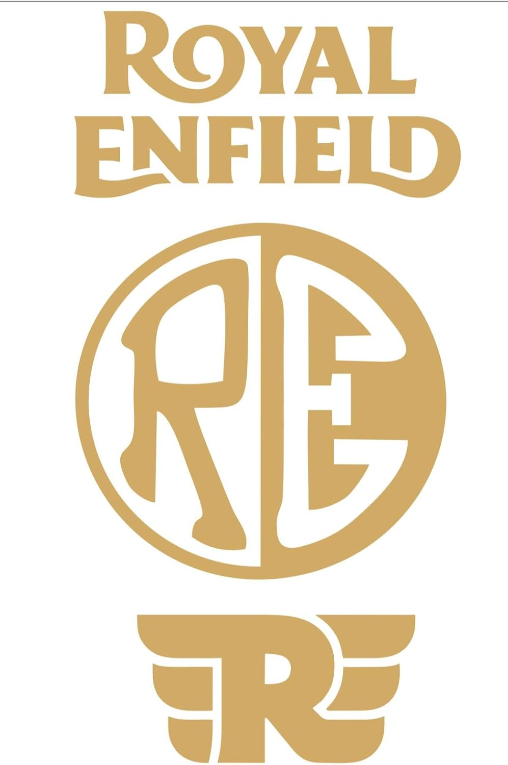 Royal Enfield Motorcycle Decal Set – 3 Premium Die-Cut Vinyl Stickers, UV/Waterproof