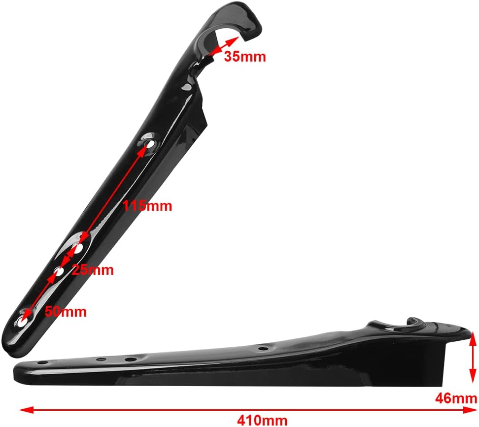 HIYOYO Gloss Black Rear Fender Strut Set