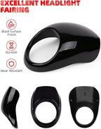 Amazicha Gloss Black Headlight Fairing & Bracket