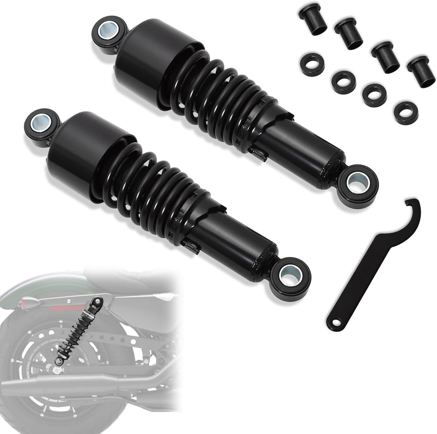 WOWTK Black Rear Shocks — 10.5 in / 267 mm Pair