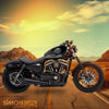 BLACK FLAMES SILVER 3D CRYSTAL - FortyEight - SimonKustom
