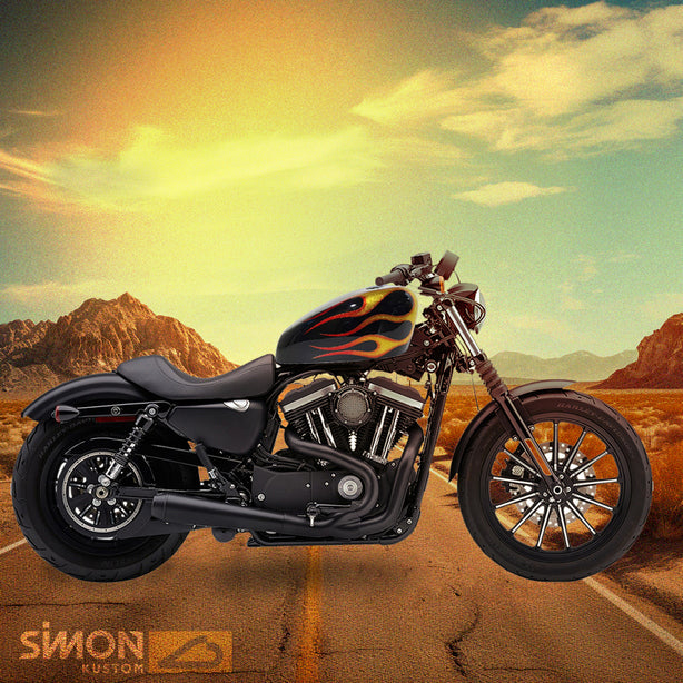 BRIGHT FLAMES - Iron - SimonKustom