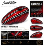 Red Candy Flake Custom Paint  | 100% Hand-Painted by SimonKustom