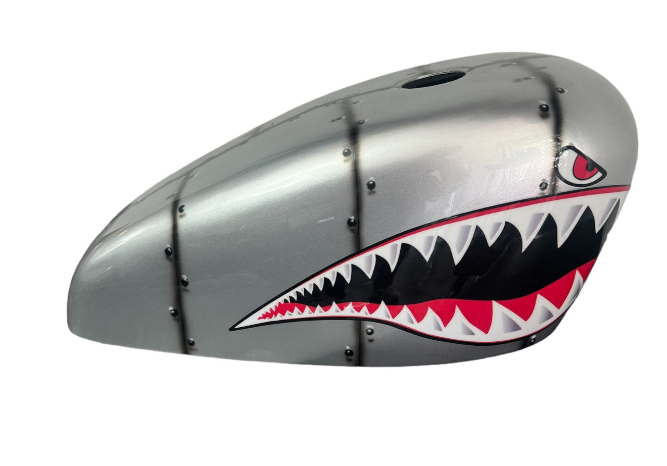 Silver Metal Shark - FortyEight Miami