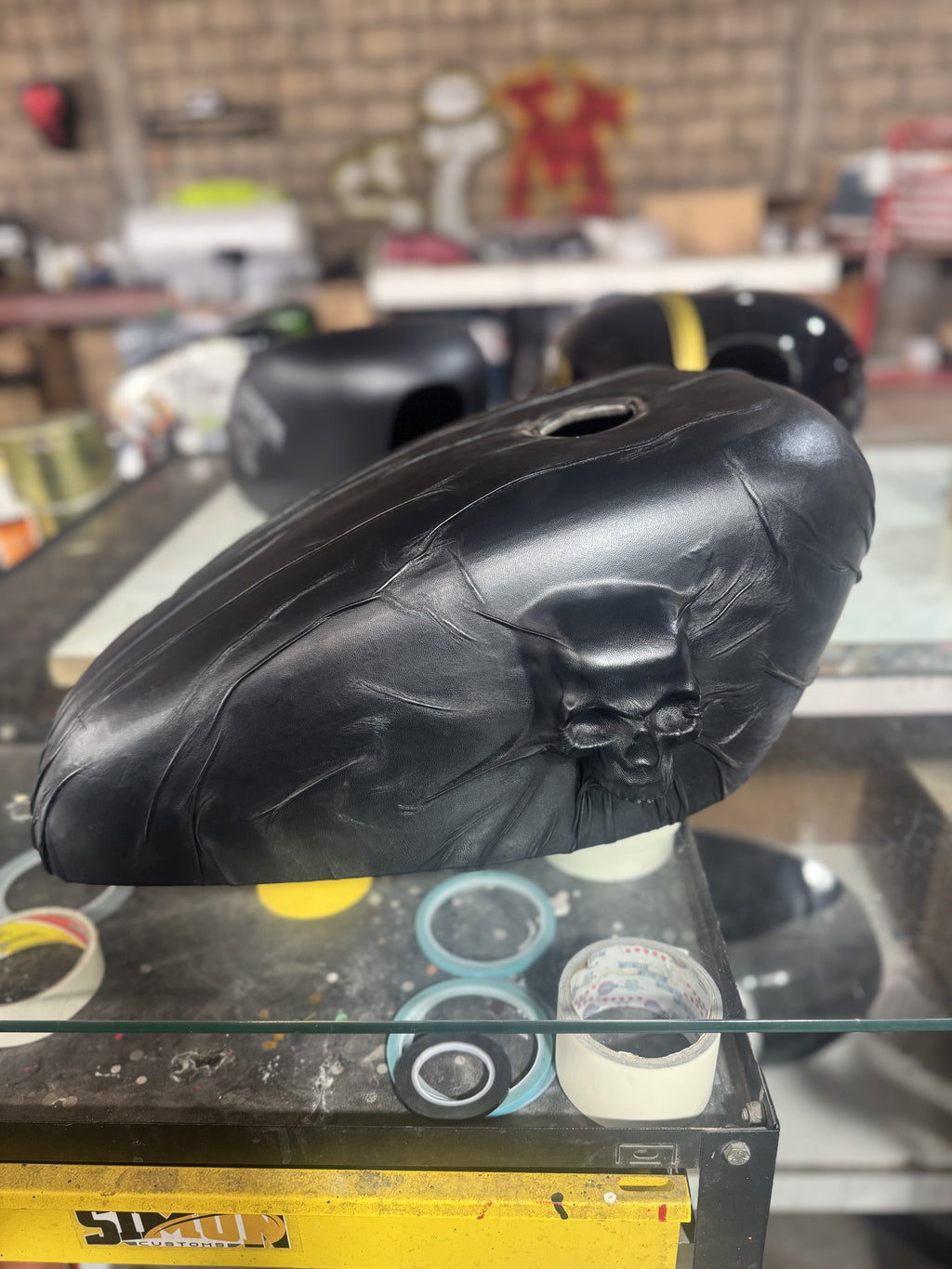 Skull in Leather