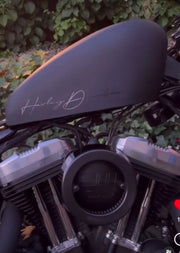 Matte Black / Glossy Handscript - Iron - SimonKustom