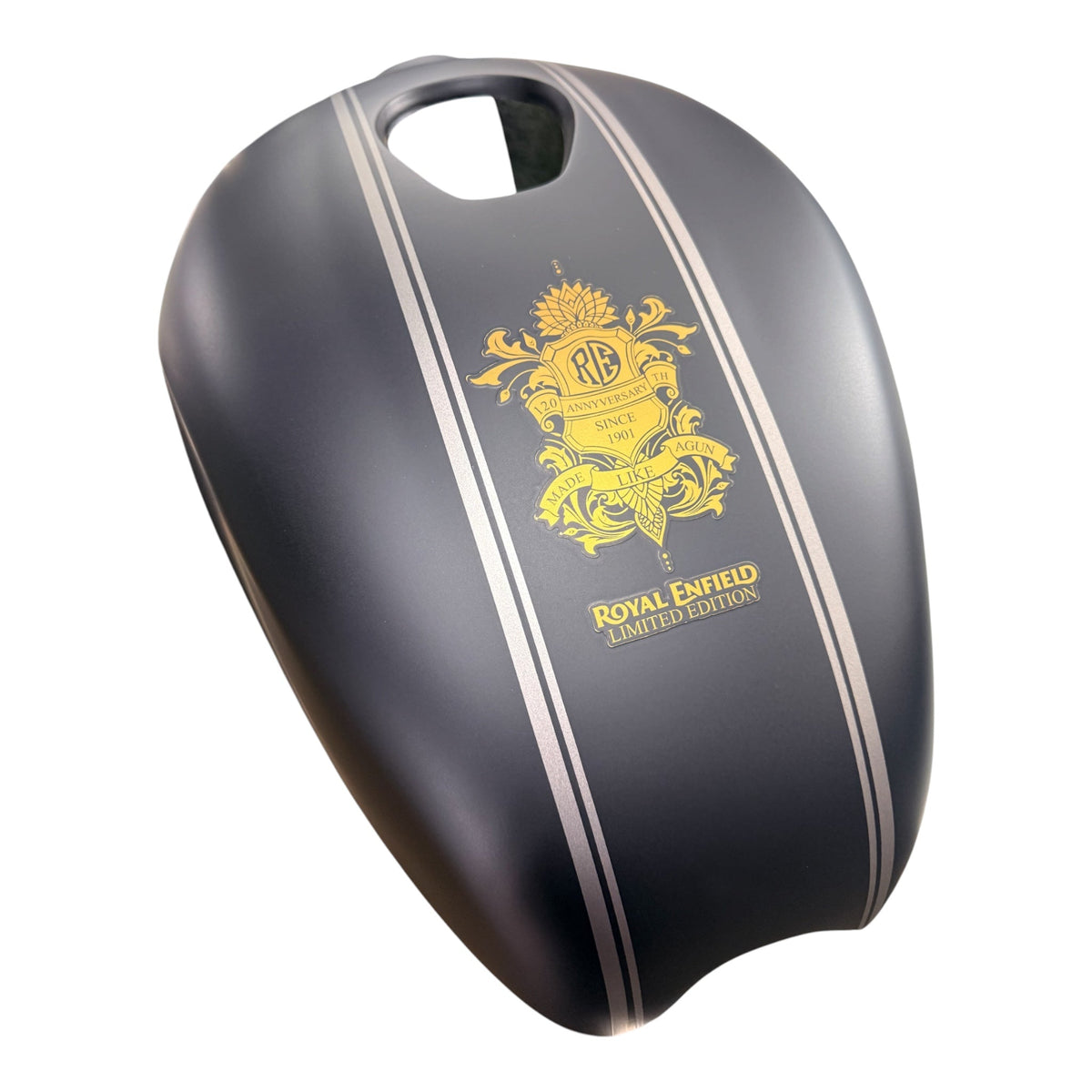 Heritage 120 graphite tank cover — matte finish, Simon Kustom