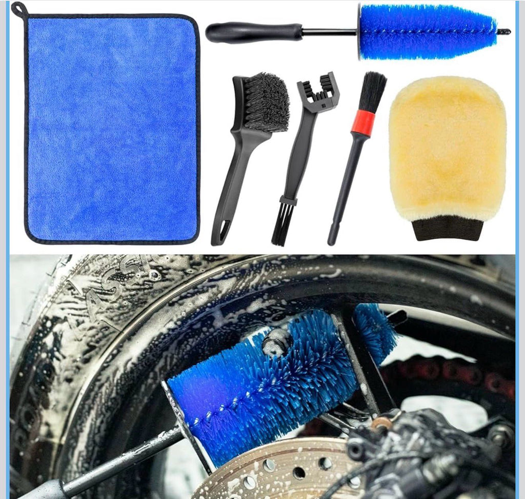 Motorcycle Cleaning Kit 6 Pack