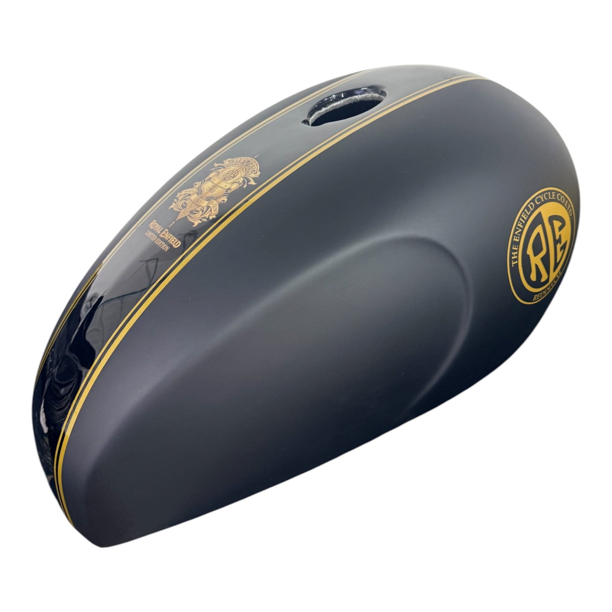 ROYAL HERITAGE BLACK & GOLD — Royal Enfield Tank Cover | SimonKustom