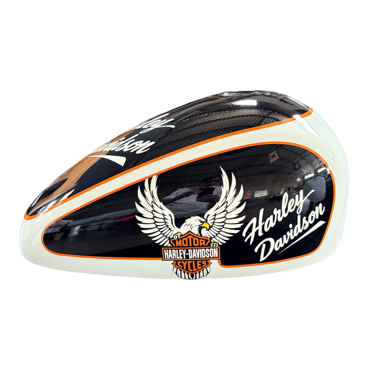 Heritage Eagle – Black & Ivory Tank Cover
