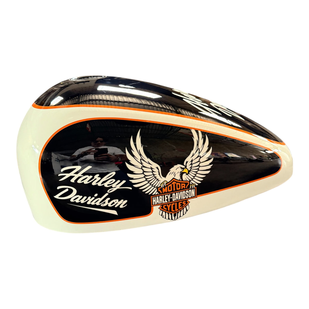 Heritage Eagle – Black & Ivory Tank Cover