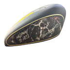 AC/DC Highway to Hell – Gold Leaf Lightning Premium Tank Cover | Harley & Royal Enfield