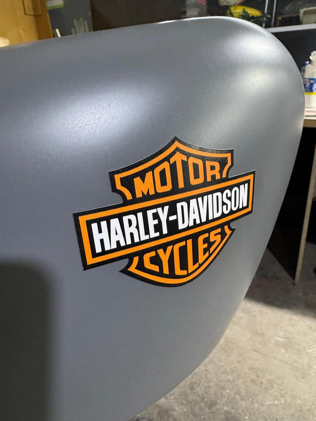 Motorcycle Biker Shield Decal (2 Pack) – Harley Style Tank Sticker – Waterproof UV Vinyl for Bike, Helmet & Car