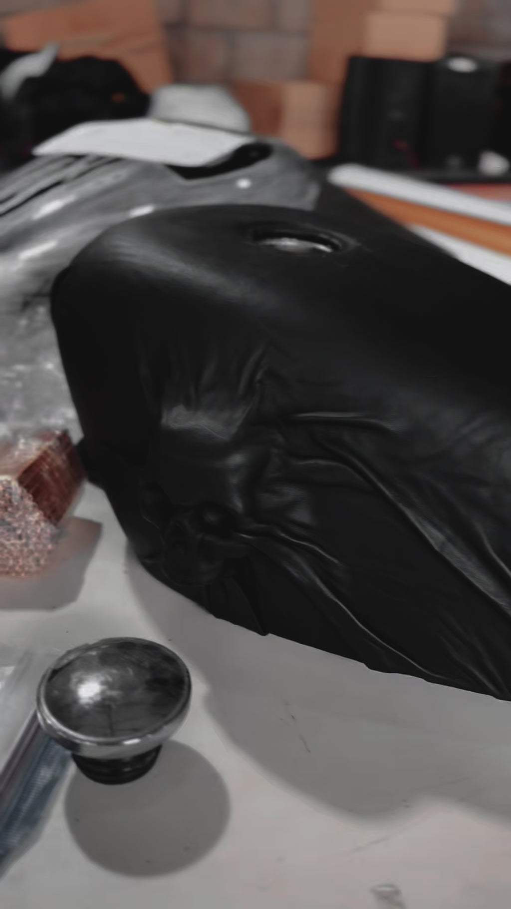 Skull in Leather