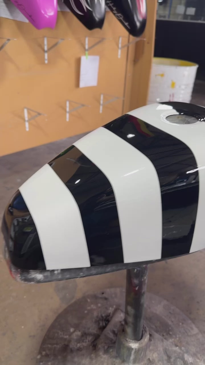 Buy ZEBRA Gas Tank Cover | Artwork | SimonKustom