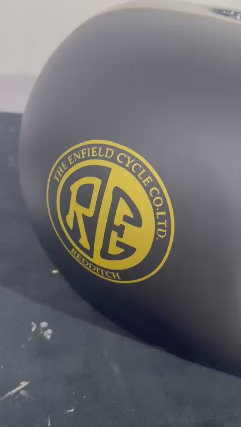 ROYAL HERITAGE BLACK & GOLD — Royal Enfield Tank Cover | SimonKustom