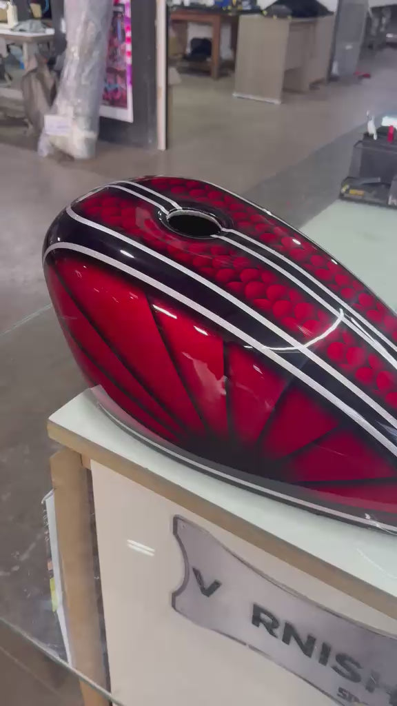 Red Candy Flake Custom Paint  | 100% Hand-Painted by SimonKustom