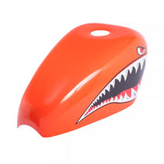 Custom SHARK MOUTH Gas Tank Cover | Handmade Fiberglass Tank Protector | SimonKustom