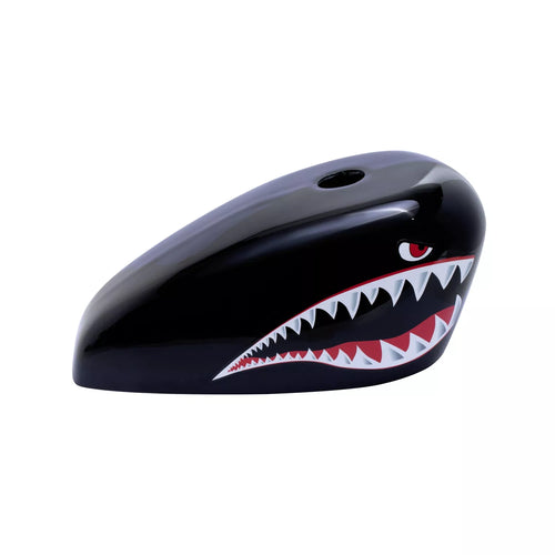 Custom SHARK MOUTH Gas Tank Cover | SimonKustom