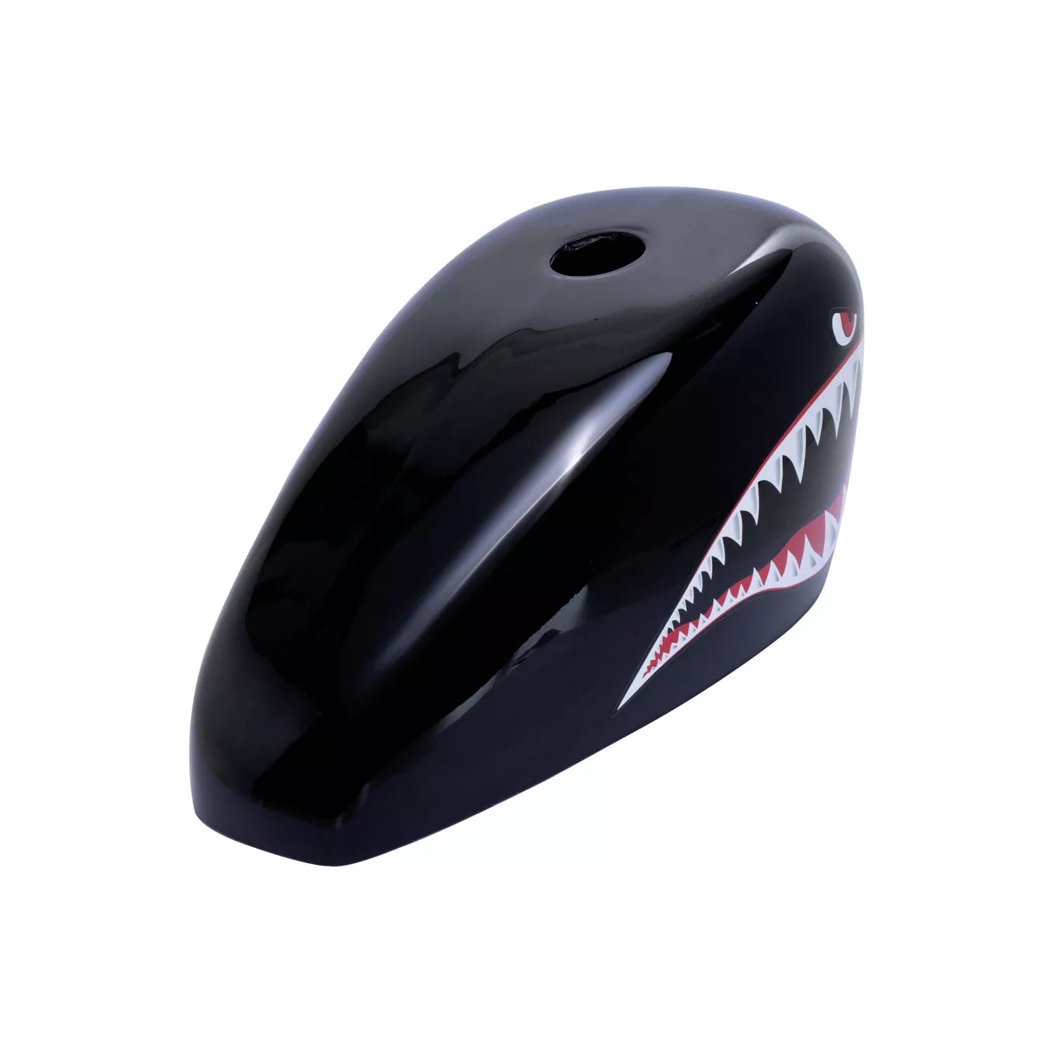 Custom Shark Mouth Gas Tank Cover SimonKustom Glossy Orange