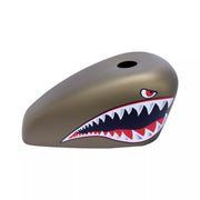 Custom SHARK MOUTH Gas Tank Cover | Handmade Fiberglass Tank Protector | SimonKustom