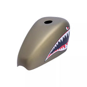 Custom SHARK MOUTH Gas Tank Cover | Handmade Fiberglass Tank Protector | SimonKustom