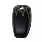 BLACK OLIVE GREEN FLAMES - Iron - SimonKustom