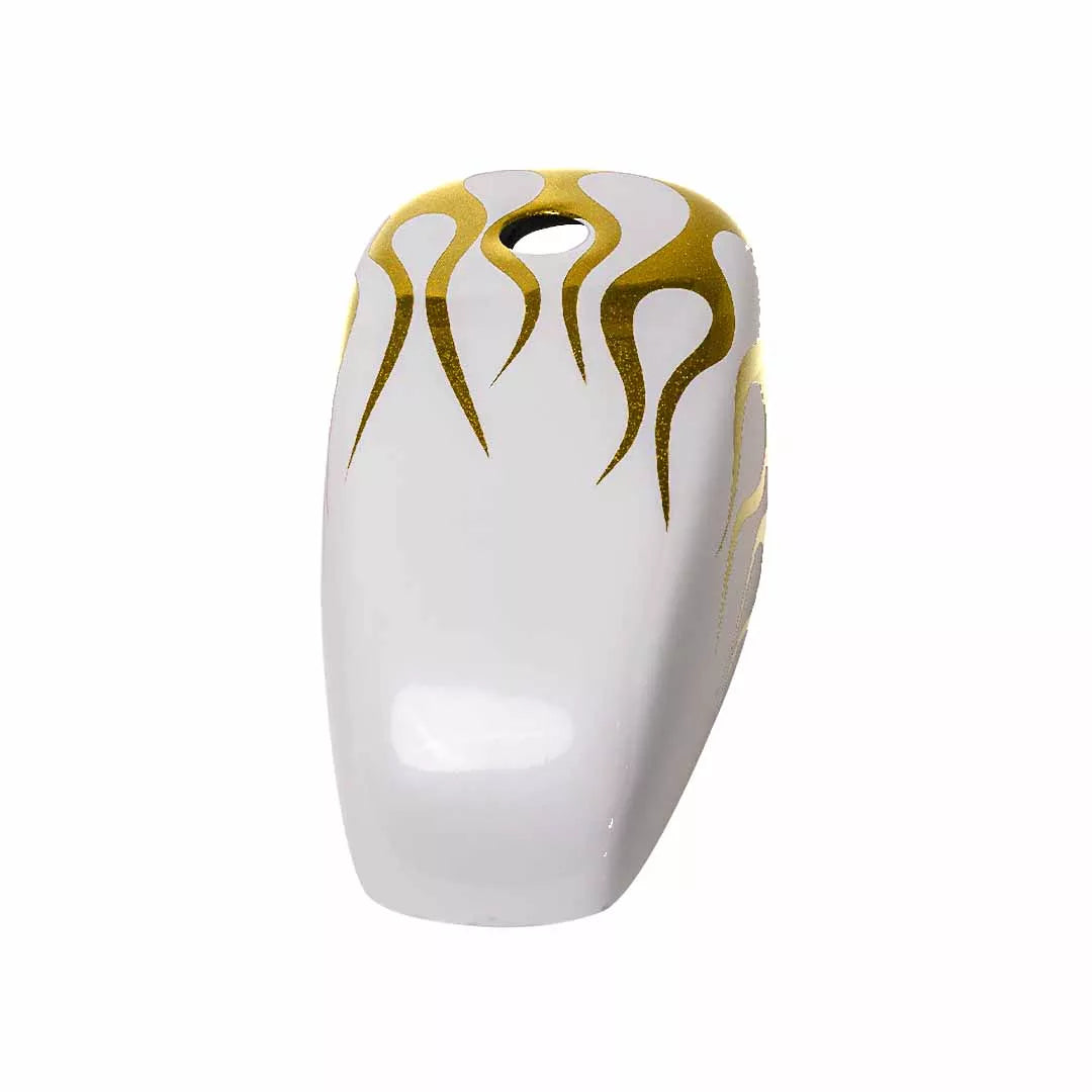 WHITE PINK FLAMES - Iron - SimonKustom