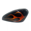 SKULL ORANGE FLAMES - Iron - SimonKustom