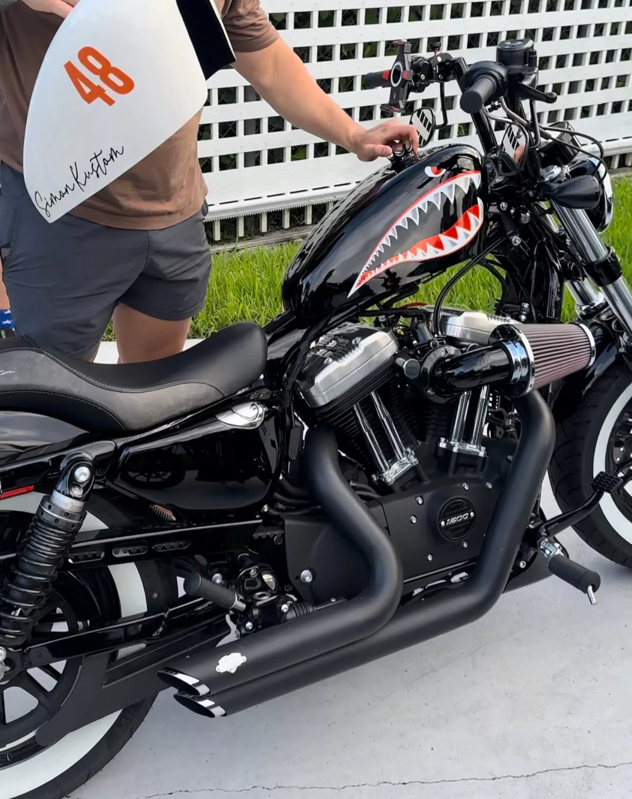Tank top cover sportster